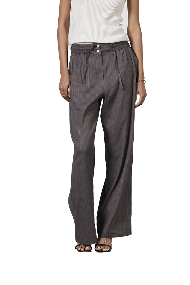 Laing LN0146 Jacque Pull On Linen Pant Taupe