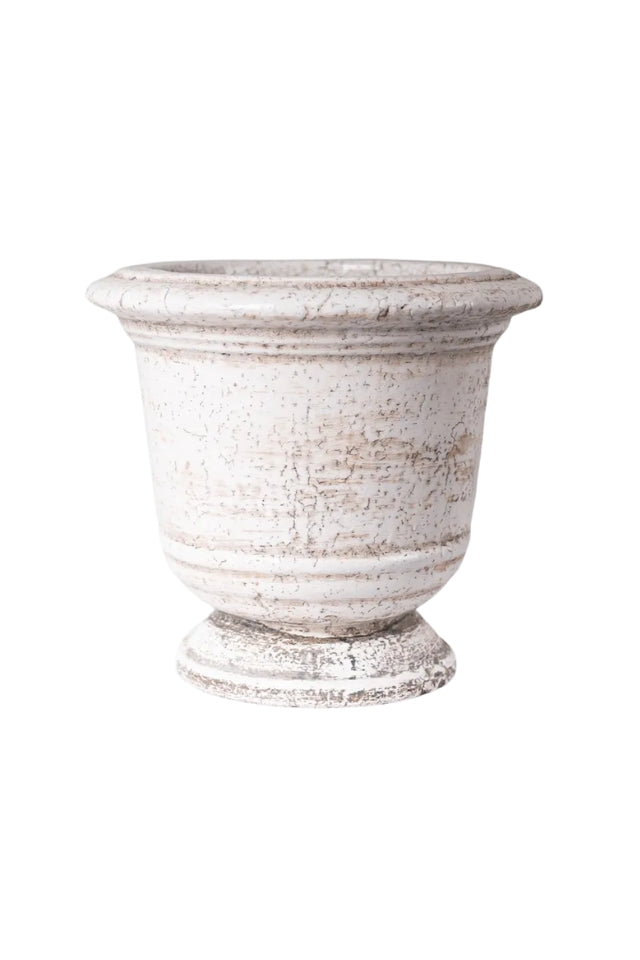 Urn Planter Rustic White