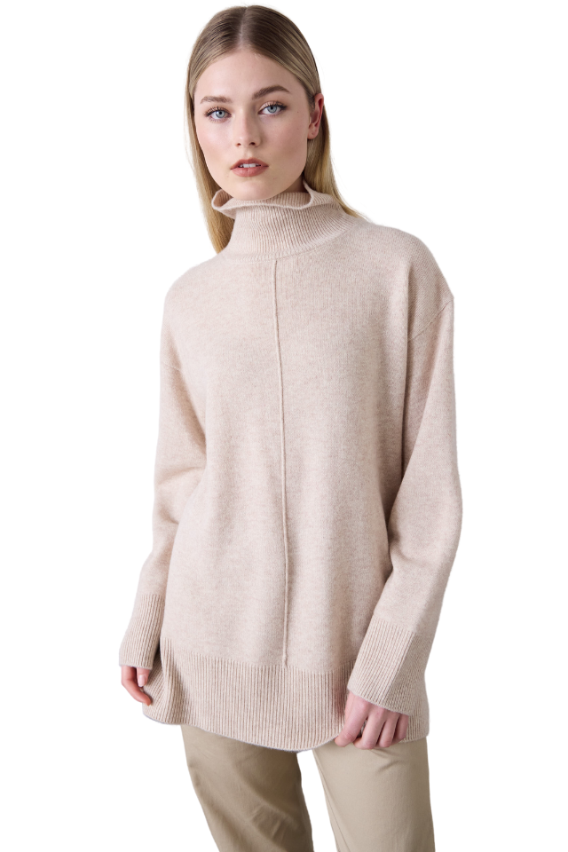 Leisa Knit Sweater - Oatmeal Marle