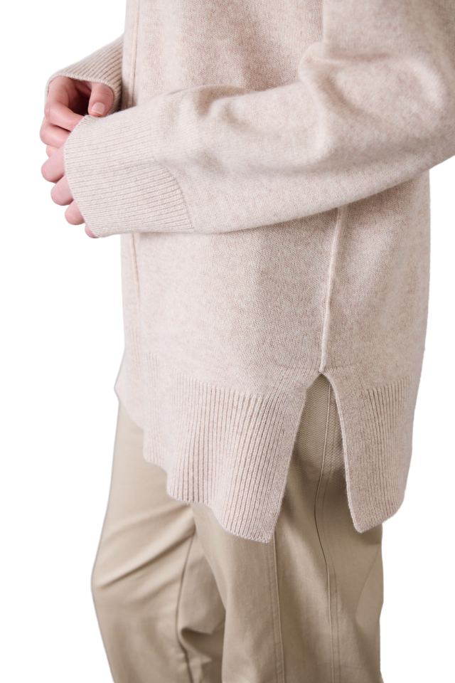 Leisa Knit Sweater - Oatmeal Marle