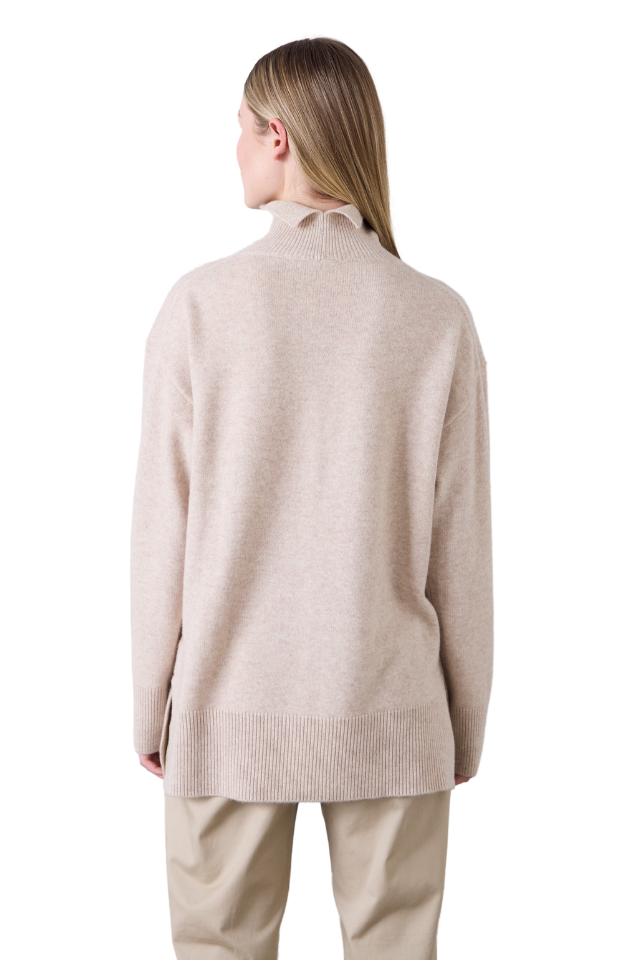 Leisa Knit Sweater - Oatmeal Marle
