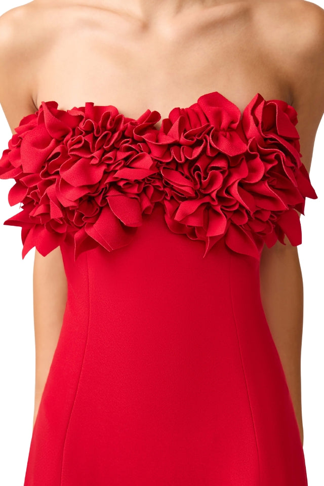 Lila Midi Dress - Crimson