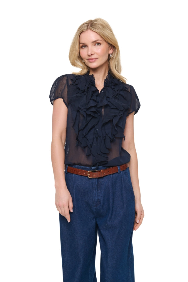 LiljaSZ Short Sleeve Shirt - Night Sky