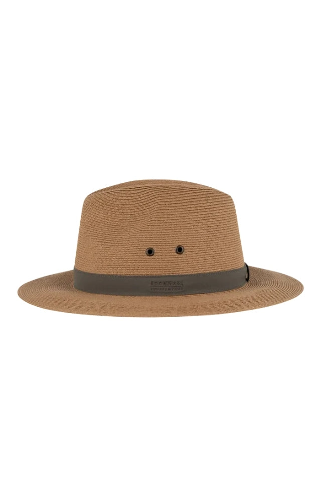 Lindeman Mens Safari Fedora - Tea