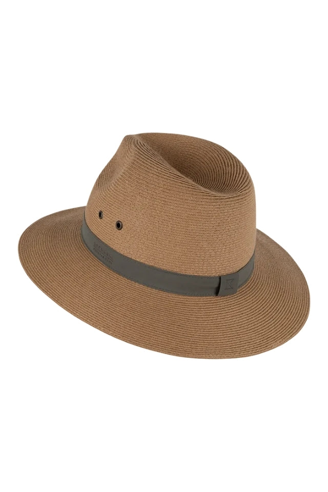 Lindeman Mens Safari Fedora - Tea
