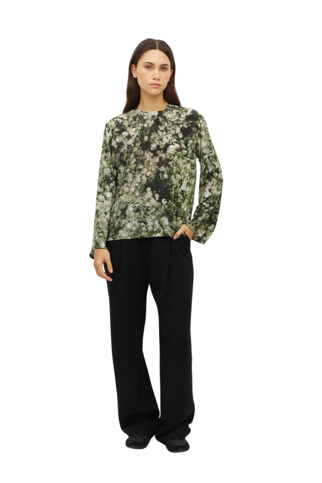 Long Sleeve Fancy T - Seagrass