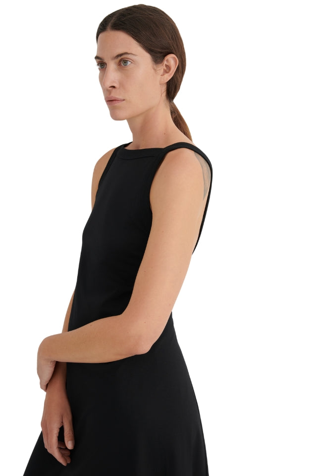 Low Back Dress - Black