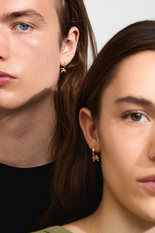 Lysandra Recycled Hoop Earrings - Gold Plated