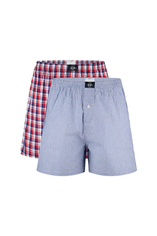 Woven Check Boxers 2 Pack