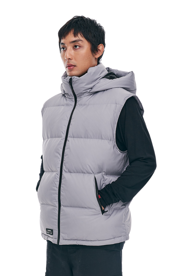 Mens Block Down Vest