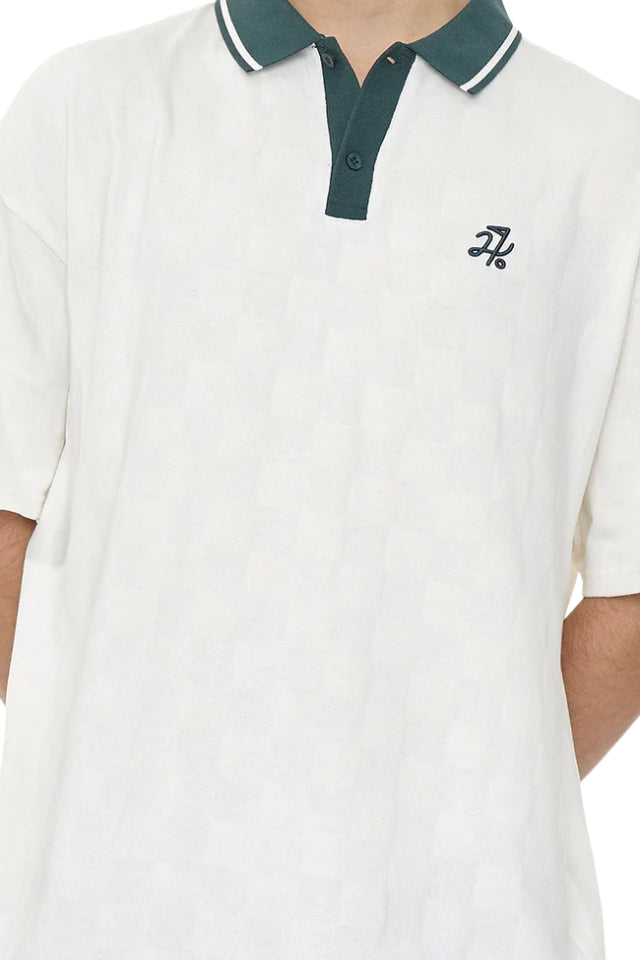 Check Ss Polo - Chalk