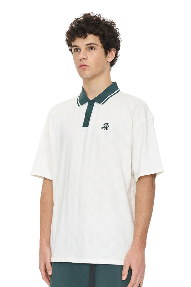 Check Ss Polo - Chalk
