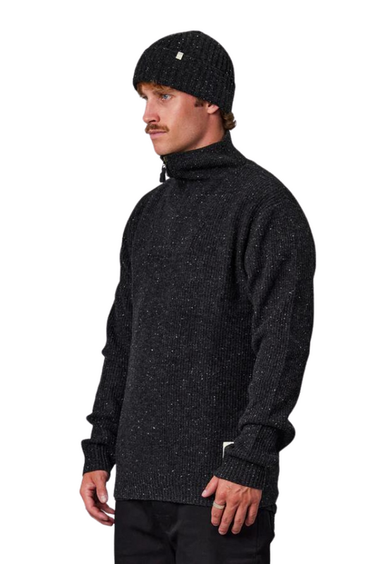 Merino seagoing zip knit