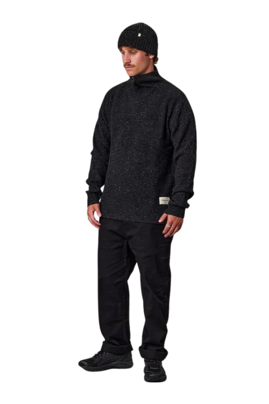 Merino seagoing zip knit