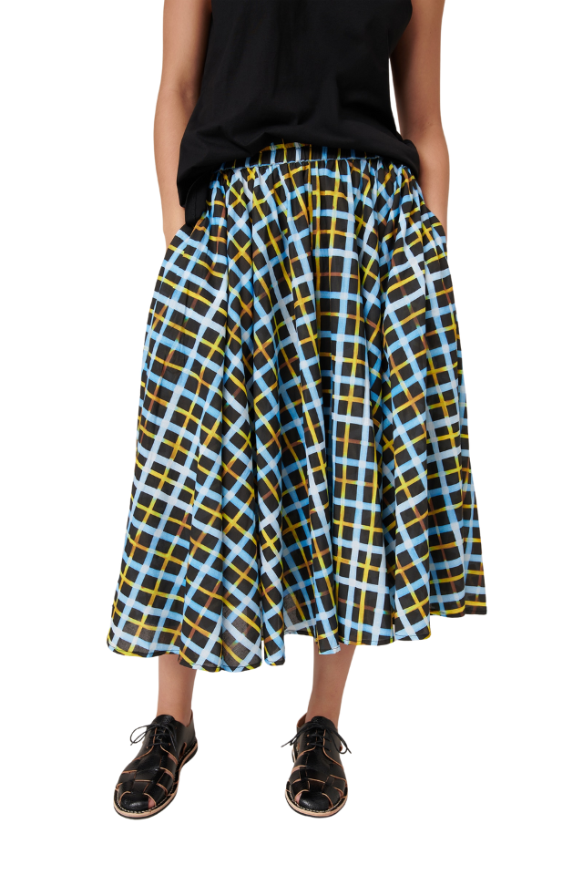 Motion Skirt - Neon Tartan