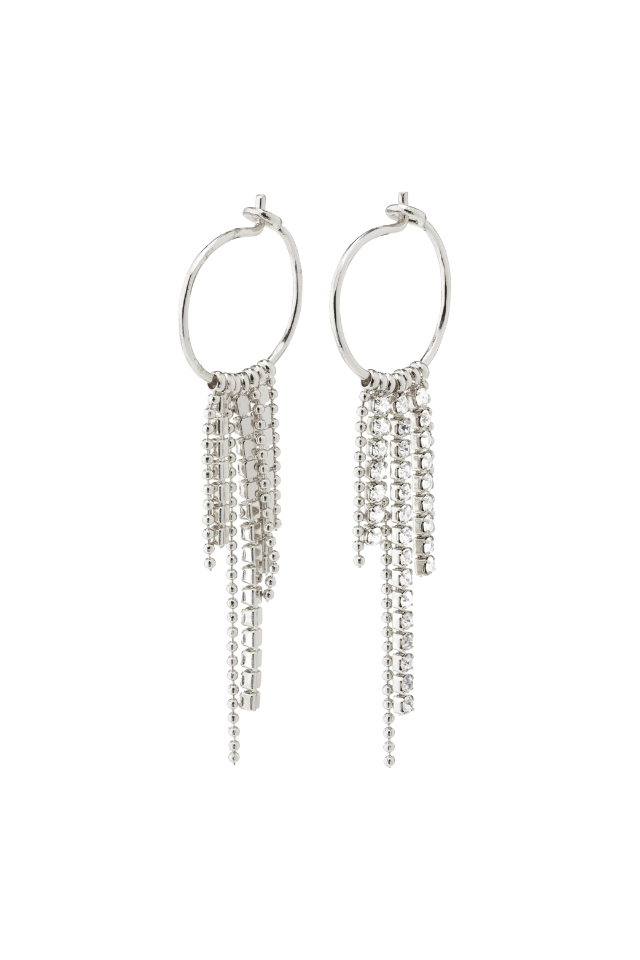 Maja Crystal Waterfall Hoop Earrings