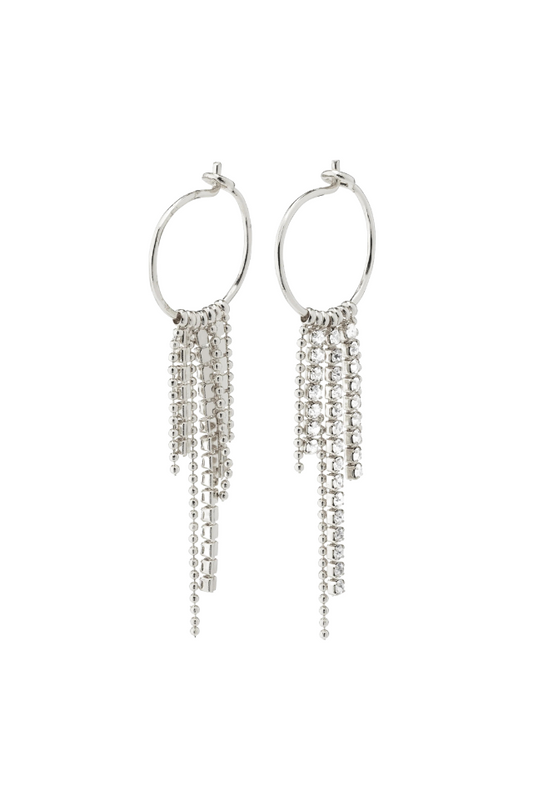 Maja Crystal Waterfall Hoop Earrings