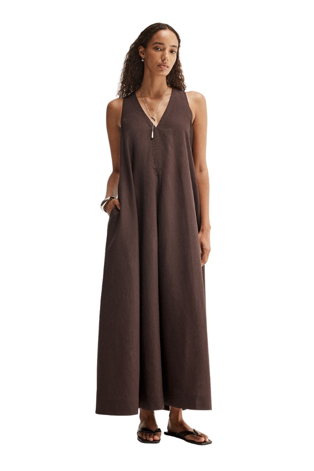 Mallory Maxi Dress - Chocolate