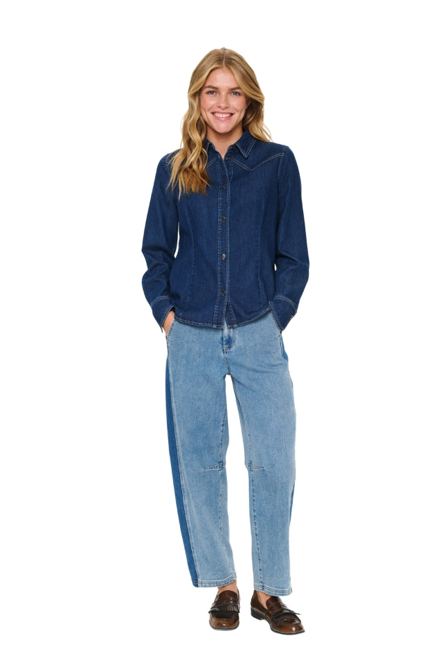 MartheSZ Shirt – Medium Blue Denim