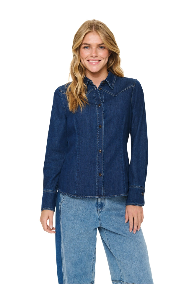 MartheSZ Shirt – Medium Blue Denim