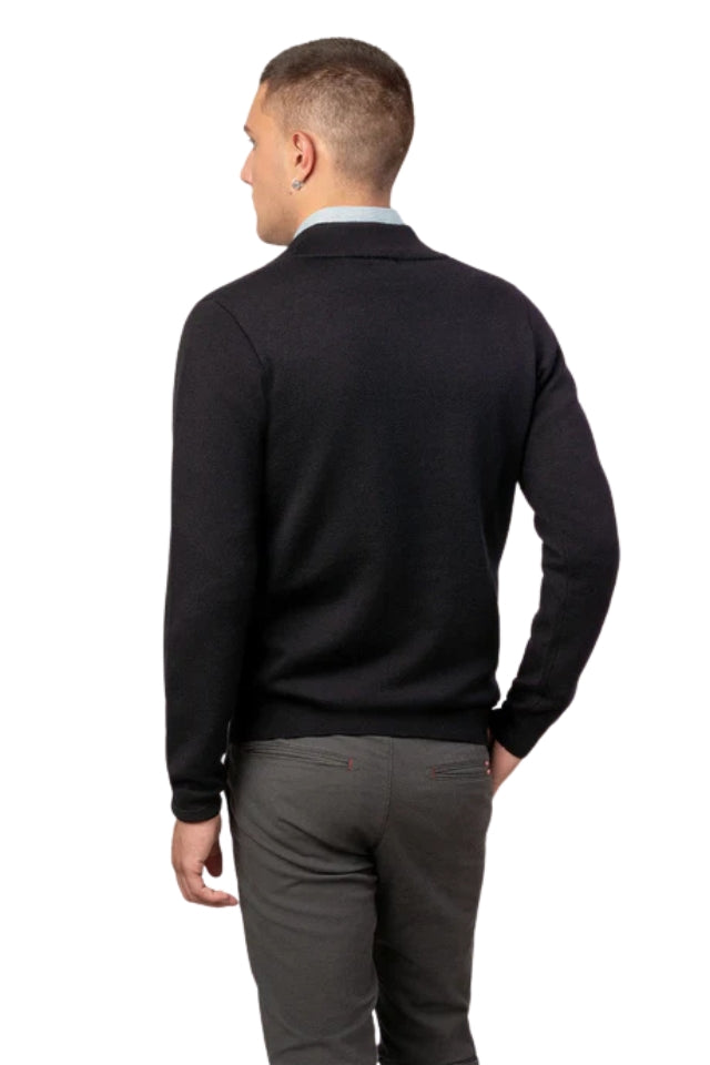 Mataura Black 1/4 Zip Jersey