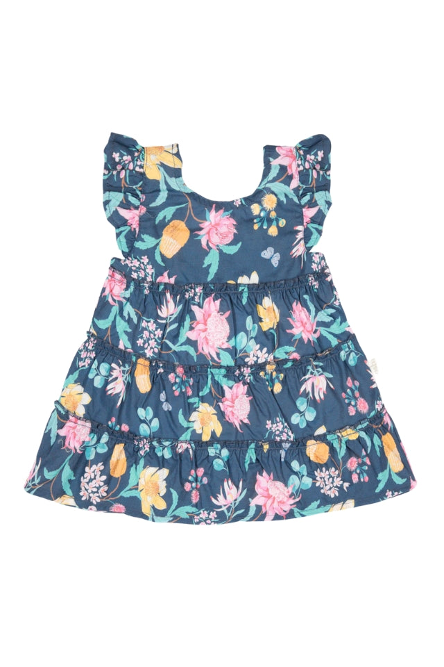 Matilda Baby Dress - Waratah Midnight