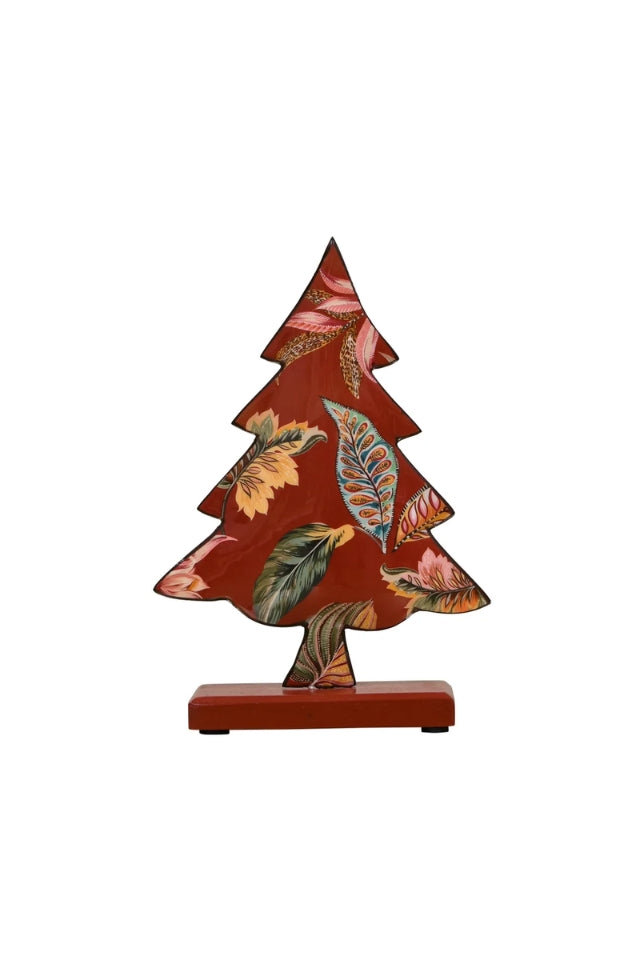 Standing Christmas Tree Short - Burgundys