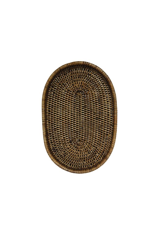 Rattan Oval Tray