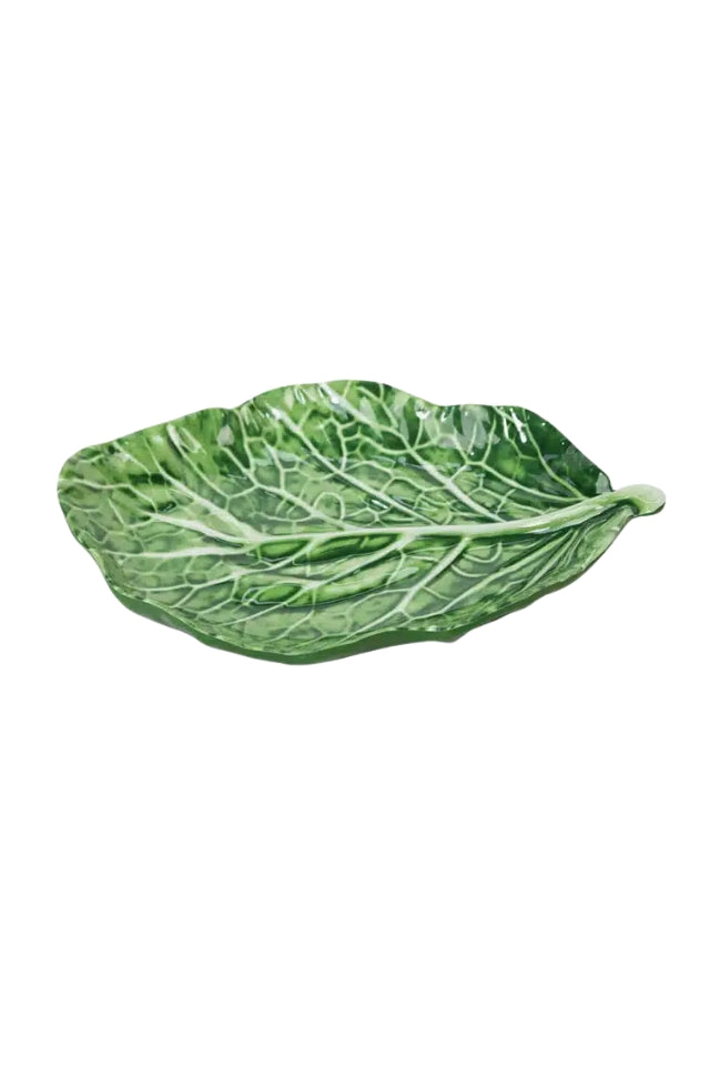 Cabbage Leaf Melamine Large Platter 30cm