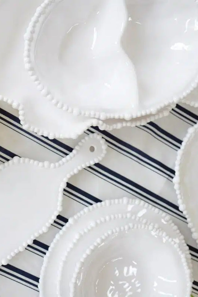 Pearl Melamine Double Serving Bowl
