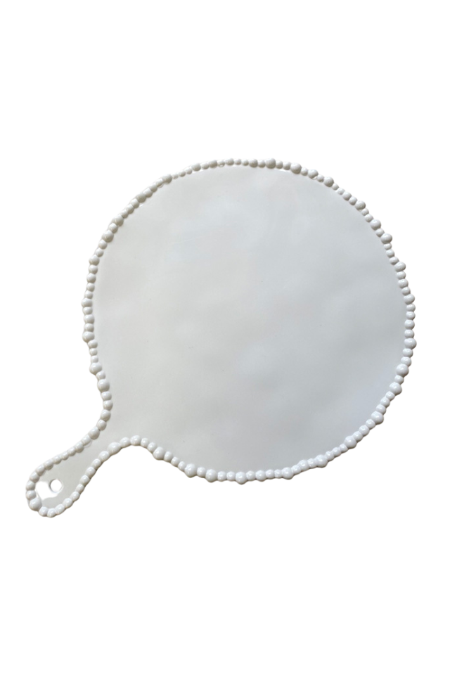 Pearl Melamine Platter Round - Handle