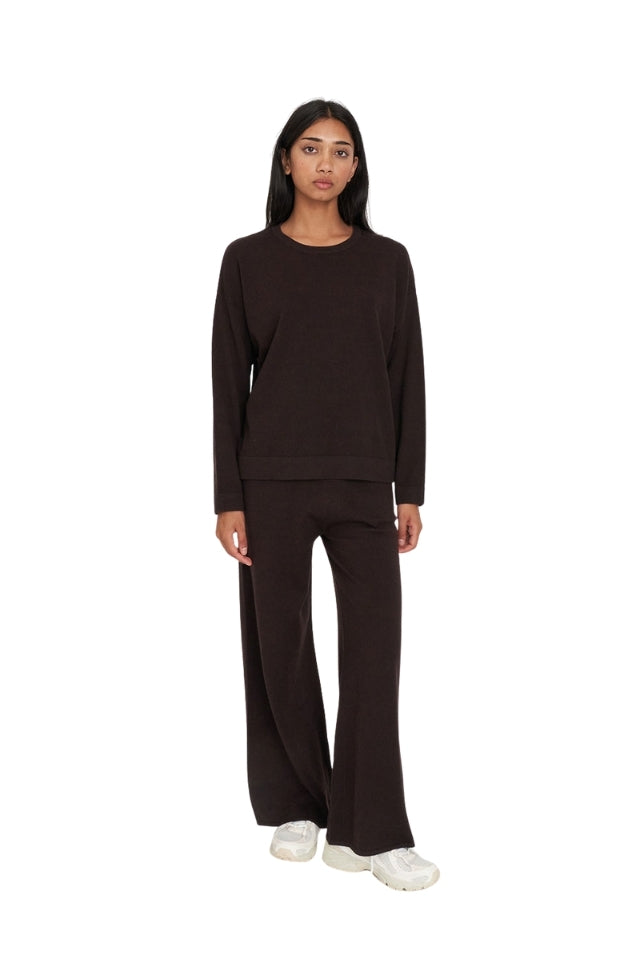 Merino Neve Crew - Chestnut