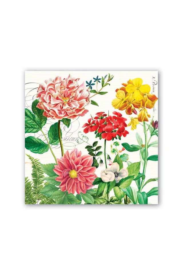 Poppies and Posies Luncheon Napkins