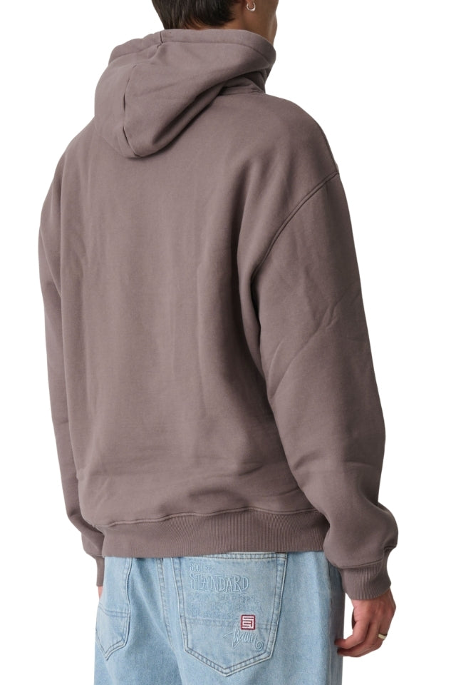 Mid Block Fleece Hood – Ash