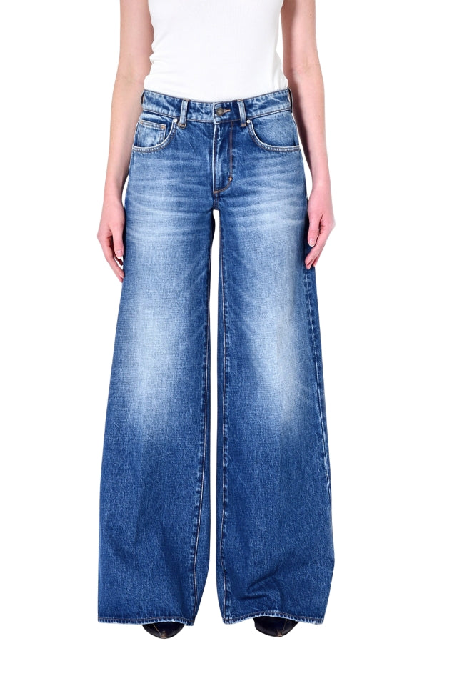 Milla Wide Toulouse - Mid Vintage Indigo