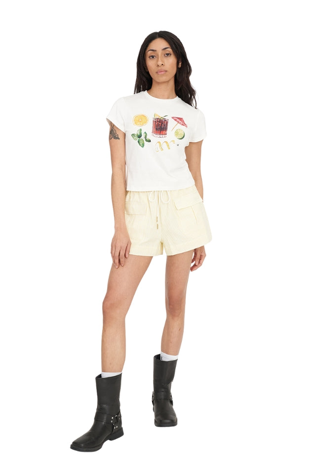 Mini Tee 185/Garnish - Chalk