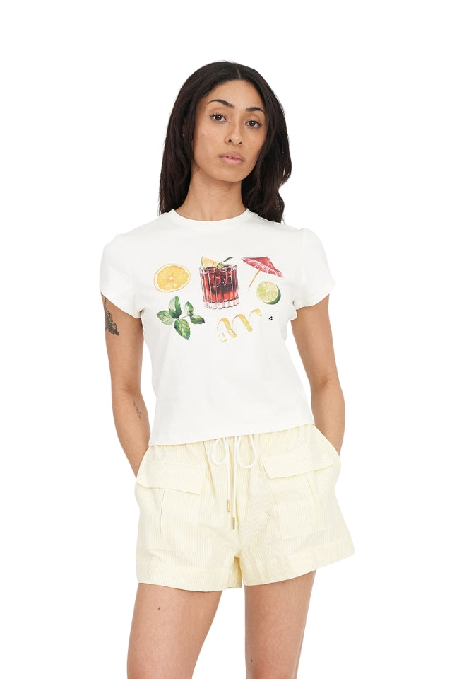 Mini Tee 185/Garnish - Chalk