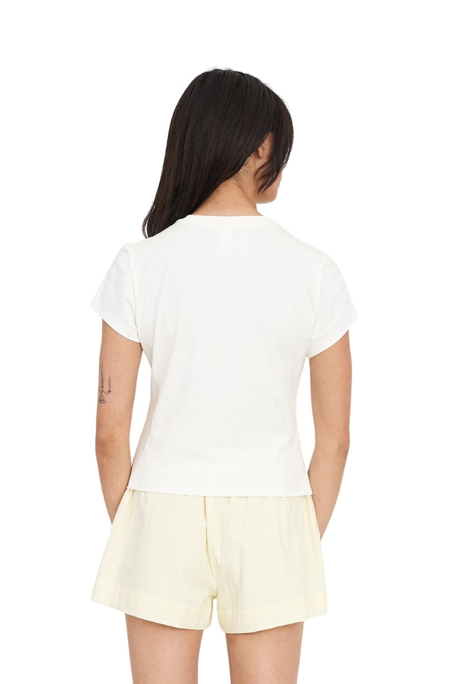 Mini Tee 185/Garnish - Chalk