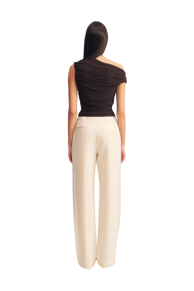 Mira Off Shoulder Top - Ganache