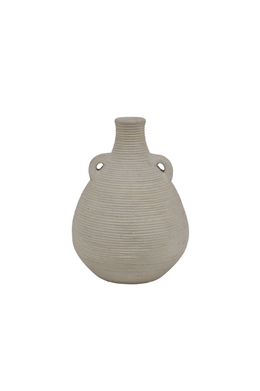 Mita Terraced Vase - Rustic Grey