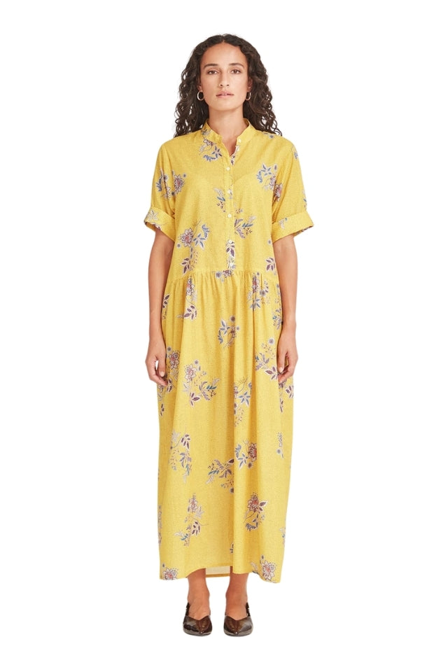 Monica Dress - Yellow Print