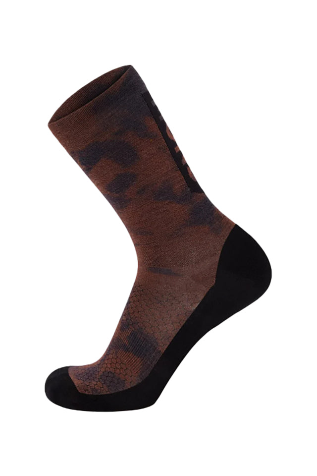 Atlas Crew Sock Digital - Copper Tie Dye