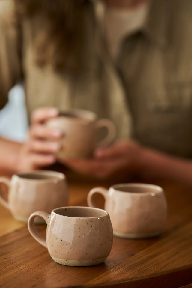 Moonstone Mineral Mugs - Set of 4