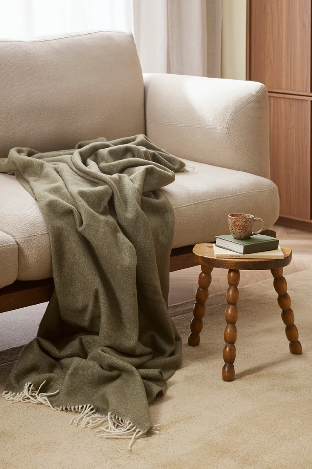 Mosman Olive Throw