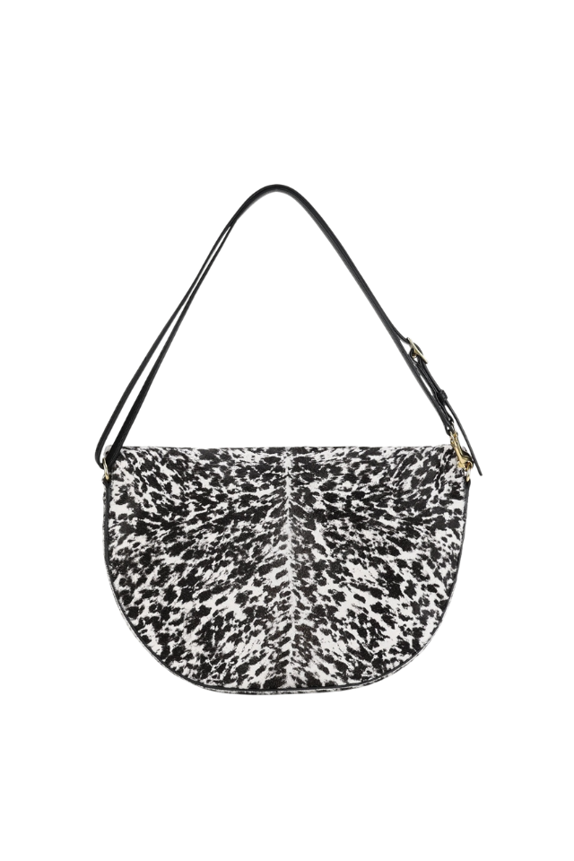 Mr Leopard - Graphite Calf Hair