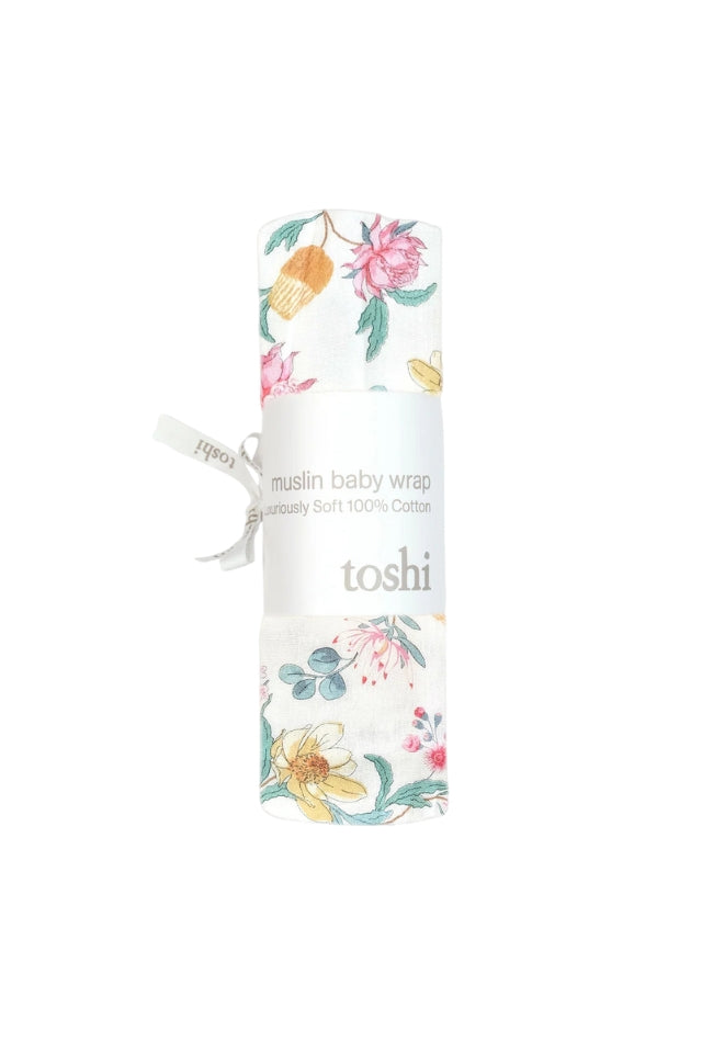 Down Under Muslin Wrap - Waratah Dawn