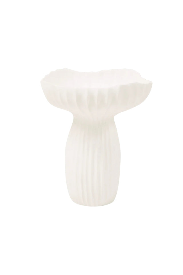 Mushroom Vase - White