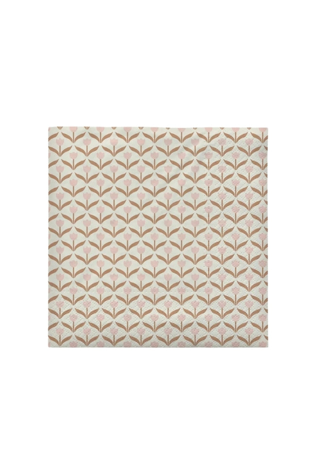 Paper Napkin Tulip - Soft Pink/Cinnamon Sand