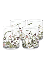 Wildflower Old Fashioned Glass Set/4