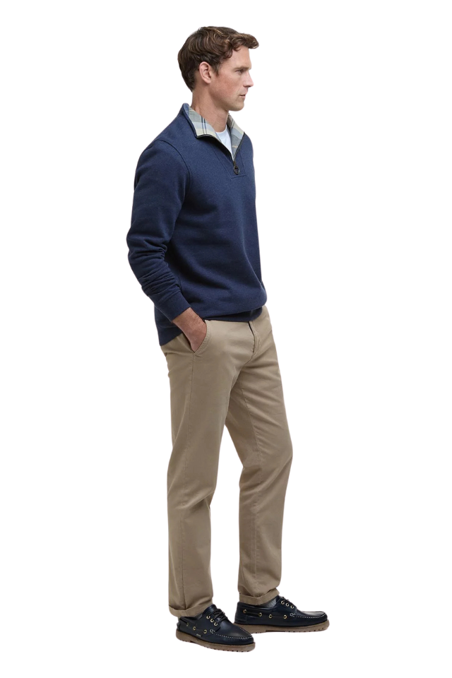 Nelson Half Zip Sweatshirt - Navy Marl